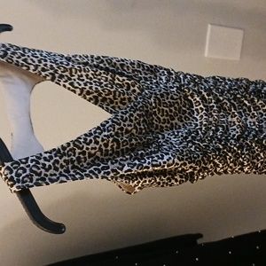 Ruby rox leopard print. Scrunched dress